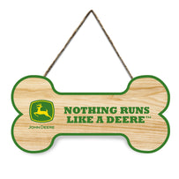 JOHN DEERE BONE SIGN "NOTHING RUNS LIKE A DEERE"