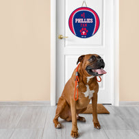 PHILADELPHIA PHILLIES BASEBALL SHAPE SIGN