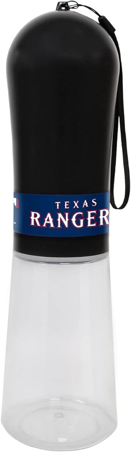 Texas Rangers Baseball Pet Water Bottle