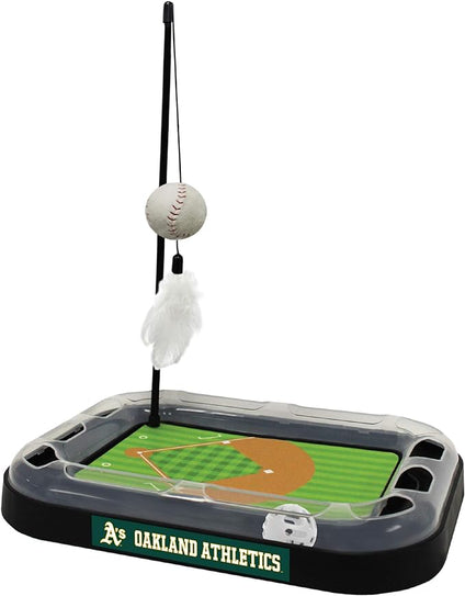 Oakland A's Baseball Cat Scratcher Toy