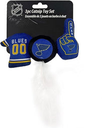 St. Louis Blues 3 Pc Cat Nip Toy Set