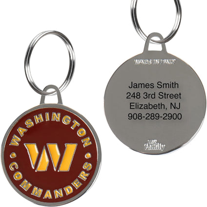 Washington Commanders Dog Tag