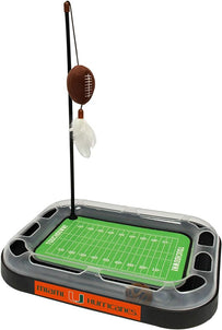 U Of Miami Football Cat Scratcher Toy