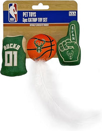 Milwaukee Bucks 3 Pc Cat Nip Toy Set