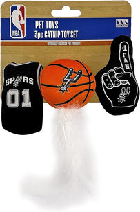 San Antonio Spurs 3 Pc Cat Nip Toy Set