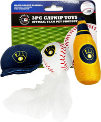 Brewers 3 Pc Cat Nip Toy Set