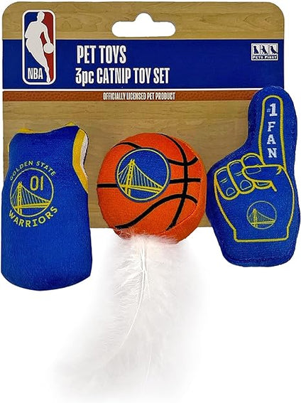 Golden State Warriors 3 Pc Cat Nip Toy Set