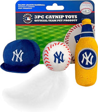 New York Yankees 3 Pc Cat Nip Toy set