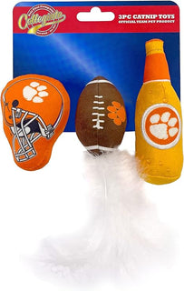 Clemson 3 Pc Cat Nip Toy Set