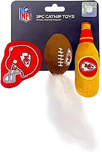 Kansas City Chiefs 3 Pc Cat Nip Toy Set