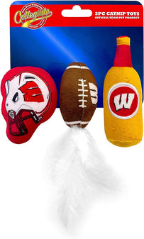 Wisconsin 3 Pc Cat Nip Toy Set