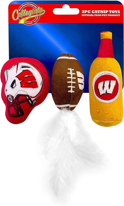 Wisconsin 3 Pc Cat Nip Toy Set