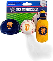 San Francisco Giants 3 Pc Cat Nip Toy Set