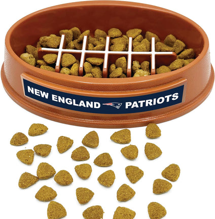 New England Patriots Football Slow Feeder Bowl