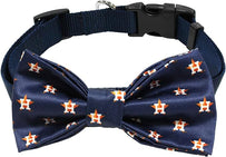 Houston Astros Pet Collar With Removable Bow