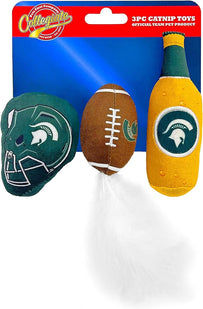 Michigan State 3 Pc Cat Nip Toy Set