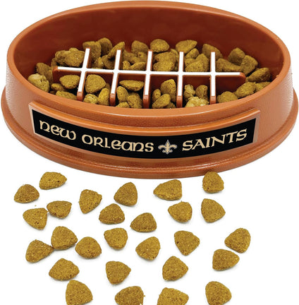 New Orleans Saints Football Slow Feeder Bowl