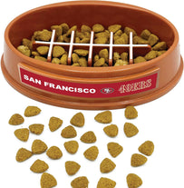 San Francisco 49ers Football Slow Feeder Bowl