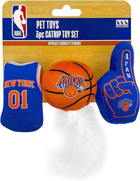 New York Knicks 3 Pc Cat Nip Toy Set