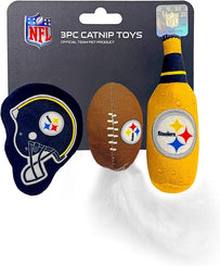 Pittsburgh Steelers 3 Pc Cat Nip Toy Set