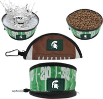 Michigan State Collapsible Pet Bowl