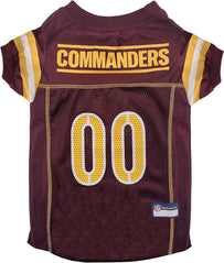 Washington Commanders Pet Striped Jersey