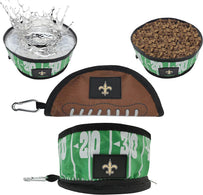 New Orleans Saints Collapsible Pet Bowl