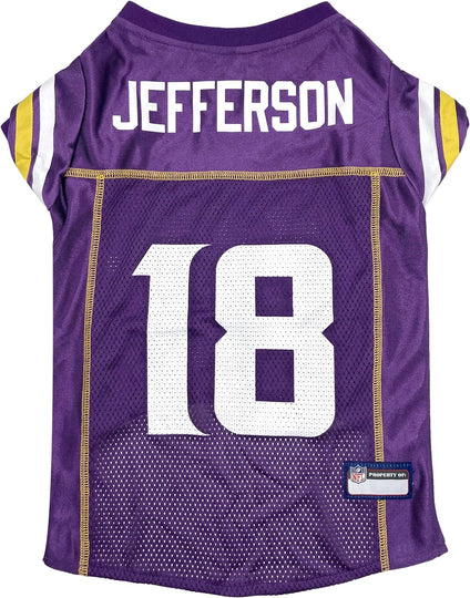 Justin Jefferson Pet Jersey (Min)