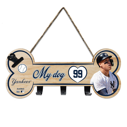 AARON JUDGE BONE SHAPE SIGN WITH HOOKS