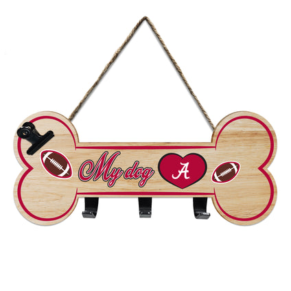 ALABAMA BONE SHAPE SIGN WITH HOOKS