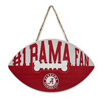 ALABAMA FOOTBALL SHAPE SIGN