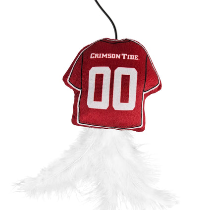 ALABAMA CRIMSON TIDE TEAM JERSEY WAND WITH CAT NIP