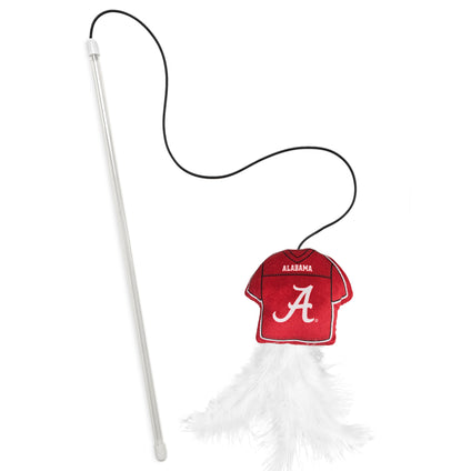 ALABAMA CRIMSON TIDE TEAM JERSEY WAND WITH CAT NIP