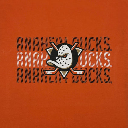 Anaheim Ducks Pet Stripe Text Tee Shirt