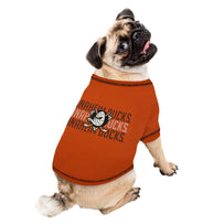 Anaheim Ducks Pet Stripe Text Tee Shirt