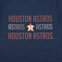 Houston Astros Stripe Text Tee Shirt