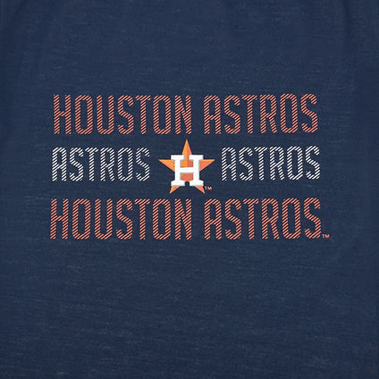 Houston Astros Stripe Text Tee Shirt