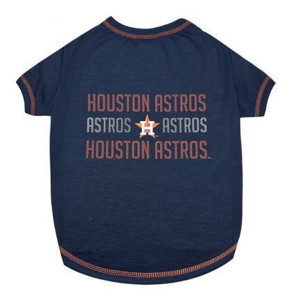 Houston Astros Stripe Text Tee Shirt