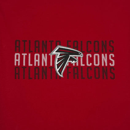 Atlanta Falcons Pet Stripe Text Tee Shirt