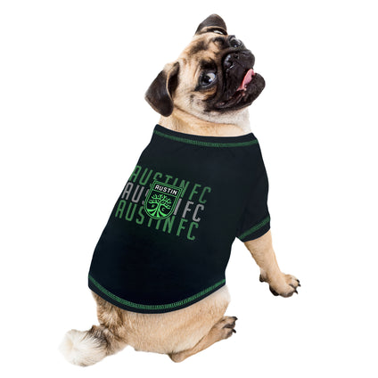 Austin FC Stripe Text Tee Shirt