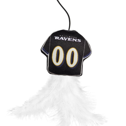 BALTIMORE RAVENS TEAM JERSEY WAND WITH CAT NIP