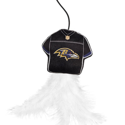 BALTIMORE RAVENS TEAM JERSEY WAND WITH CAT NIP