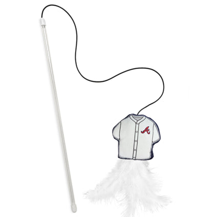 ATLANTA BRAVES TEAM JERSEY WAND WITH CAT NIP