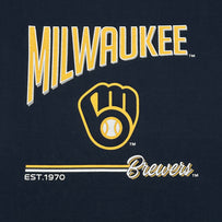 Milwaukee Brewers Bold City Text Tee Shirt