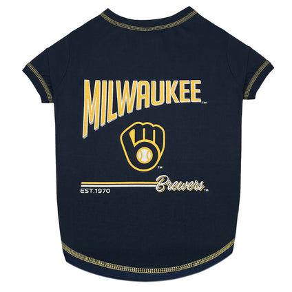 Milwaukee Brewers Bold City Text Tee Shirt