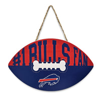 BUFFALO BILLS FOOTBALL SHAPE SIGN