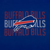 Buffalo Bills Pet Stripe Text Tee Shirt
