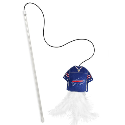 BUFFALO BILLS TEAM JERSEY WAND WITH CAT NIP