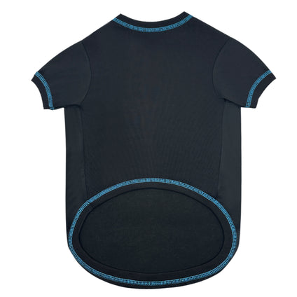 Carolina Panthers Pet Stripe Text Tee Shirt