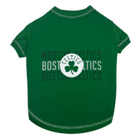 Boston Celtics Stripe Text Tee Shirt